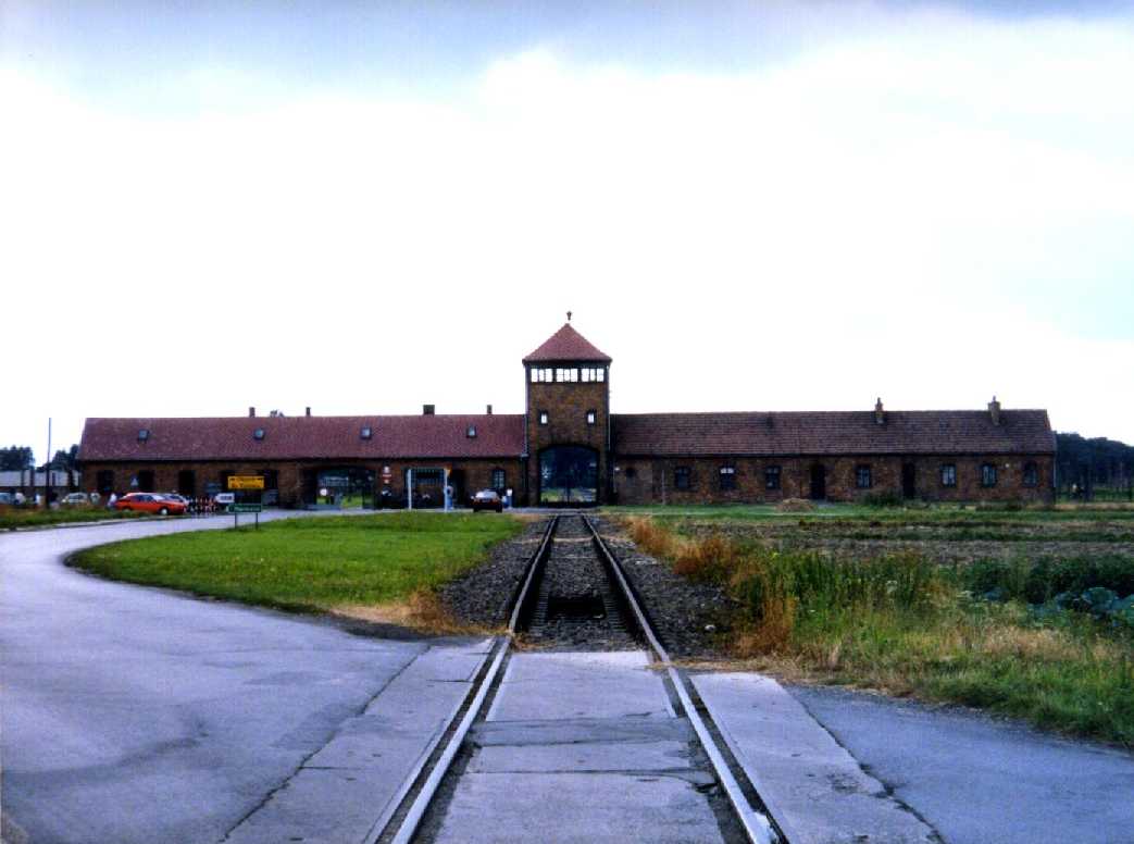 L'entrée du camp d'Auschwitz